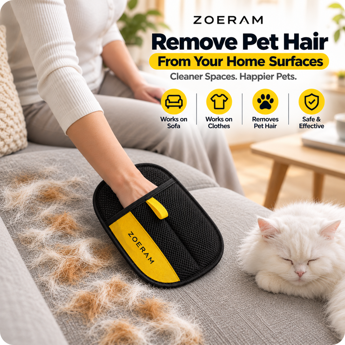 ✨ Smart Grooming Glove — Easy Pet Hair Removal 🐶🐱