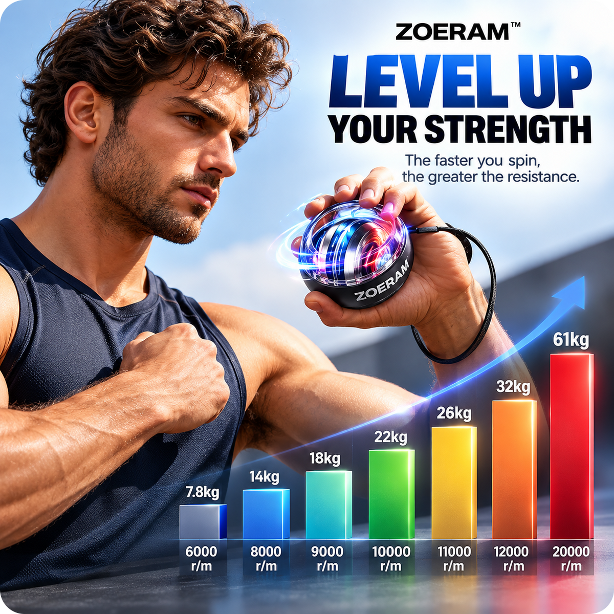 ⚡WristForce™  Dynamic Grip & Wrist Trainer 💪