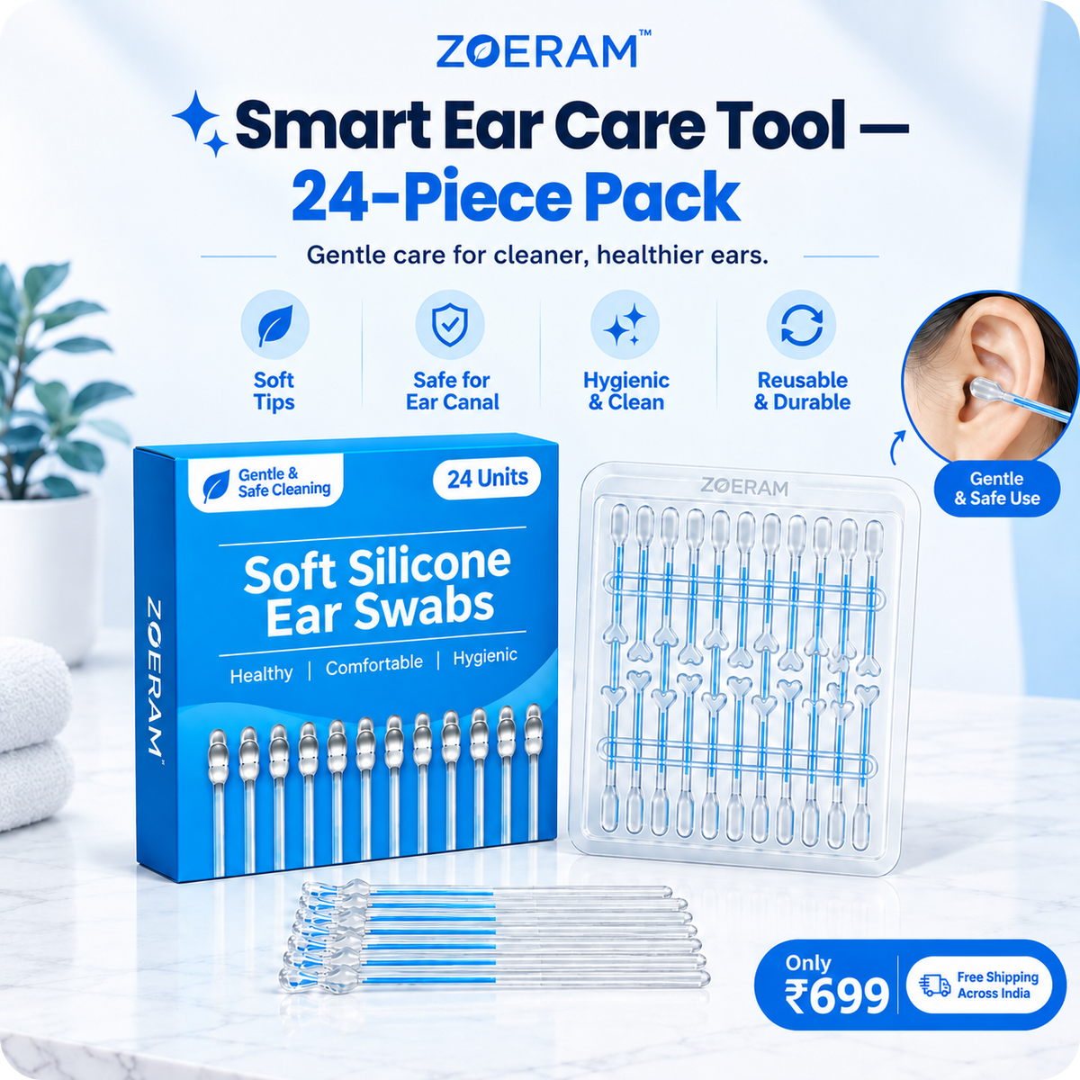 ✨ Smart Ear Care Tool — 24-Piece Pack 😍